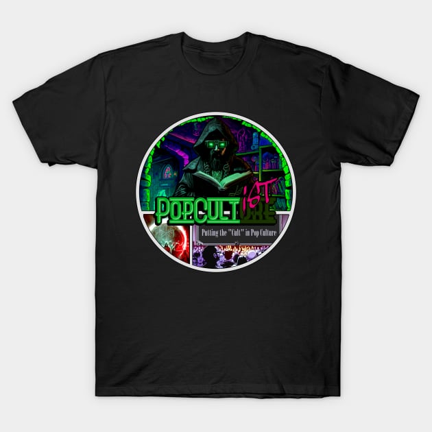 PopCultist Comic Logo T-Shirt by Geeks Under the Influence 